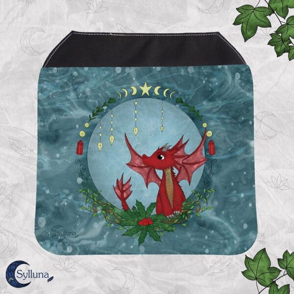 Losse Rugtas Flap - Rood Yule Draakje