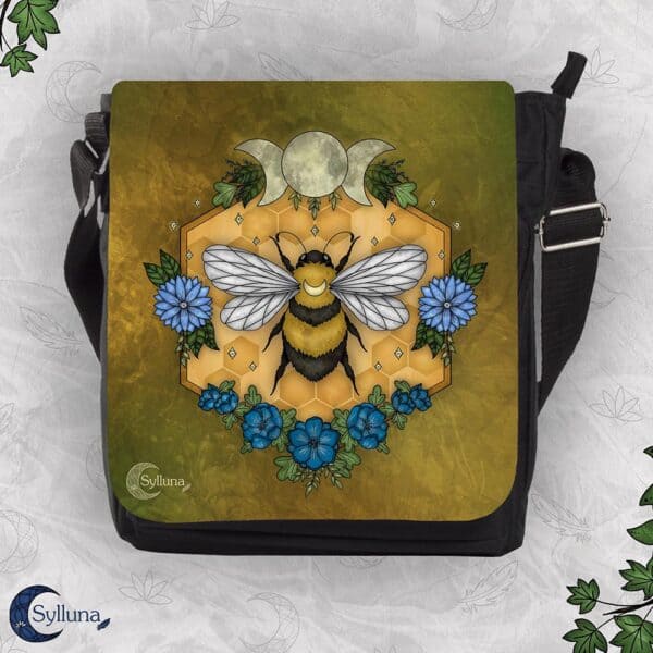 Magie van de Bij Vierkant Klein Schoudertas Sylluna