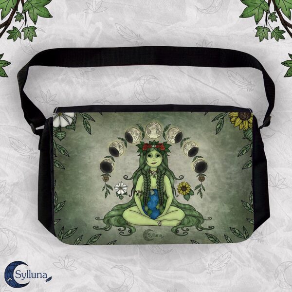 Rechthoek Schoudertas Klein- Moeder Aarde Gaia Mother Nature